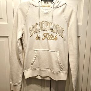Abercrombie & Fitch Off-White Women's Sweatshirt L